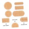 LIFKOME 5pcs Pu Bag Bottom Pads Leather Cushion for Handbags Stylish Base Inserts for Projects Small Oval Rectangle Large Oval view 2
