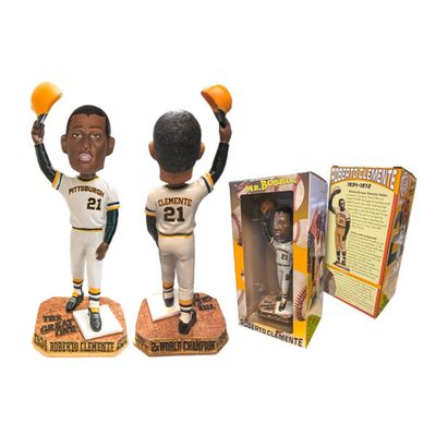 Alberts Gifts Roberto Clemente Painted Bobblehead