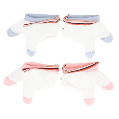 DEARMAMY 2pairs Essential Newborn Boys and Girls Protective Gloves for Eating Correction Soft Material Easy to Clean Fit for Outdoor Random Style