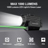 XYH-Win Aluminum 1000 Lumens Green Laser Light Combo with Strobe Function for Glock/SIG Pistol, Tactical Flashlight Laser Sight Fits for Picatinny Rail & Full Compact Rail, USB Magnetic Rechargeable view 2