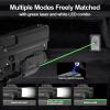 XYH-Win Aluminum 1000 Lumens Green Laser Light Combo with Strobe Function for Glock/SIG Pistol, Tactical Flashlight Laser Sight Fits for Picatinny Rail & Full Compact Rail, USB Magnetic Rechargeable view 3