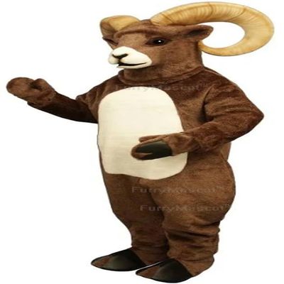 Adult Rocky Ram Sport Team High School Suit Animal Mascot Costume Party Carnival Costumes