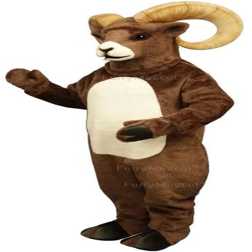 Adult Rocky Ram Sport Team High School Suit Animal Mascot Costume Party Carnival Costumes