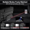 XYH-Win Aluminum 1000 Lumens Red Laser Light Combo with Strobe Function for Glock/SIG Pistol, Tactical Flashlight Laser Sight Fits for Picatinny Rail & Full Compact Rail, USB Magnetic Rechargeable view 3