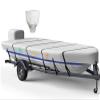 1200D 5-Layer Jon Boat Cover 16-18ft with Motor Cover | Super Waterproof (2-Layer PU, 1" Seam Tape) | UV Resistant, 11+4 Windproof Straps | Mooring/Trailerable view 1