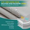 1200D 5-Layer Jon Boat Cover 16-18ft with Motor Cover | Super Waterproof (2-Layer PU, 1" Seam Tape) | UV Resistant, 11+4 Windproof Straps | Mooring/Trailerable view 2