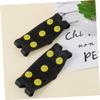 Yardenfun 2 Pairs Flexible Overshoes 5 Silicone Crampon Cleats Ice Traction Shoes Cover for Winter Anti-Spikes Grip Black view 3