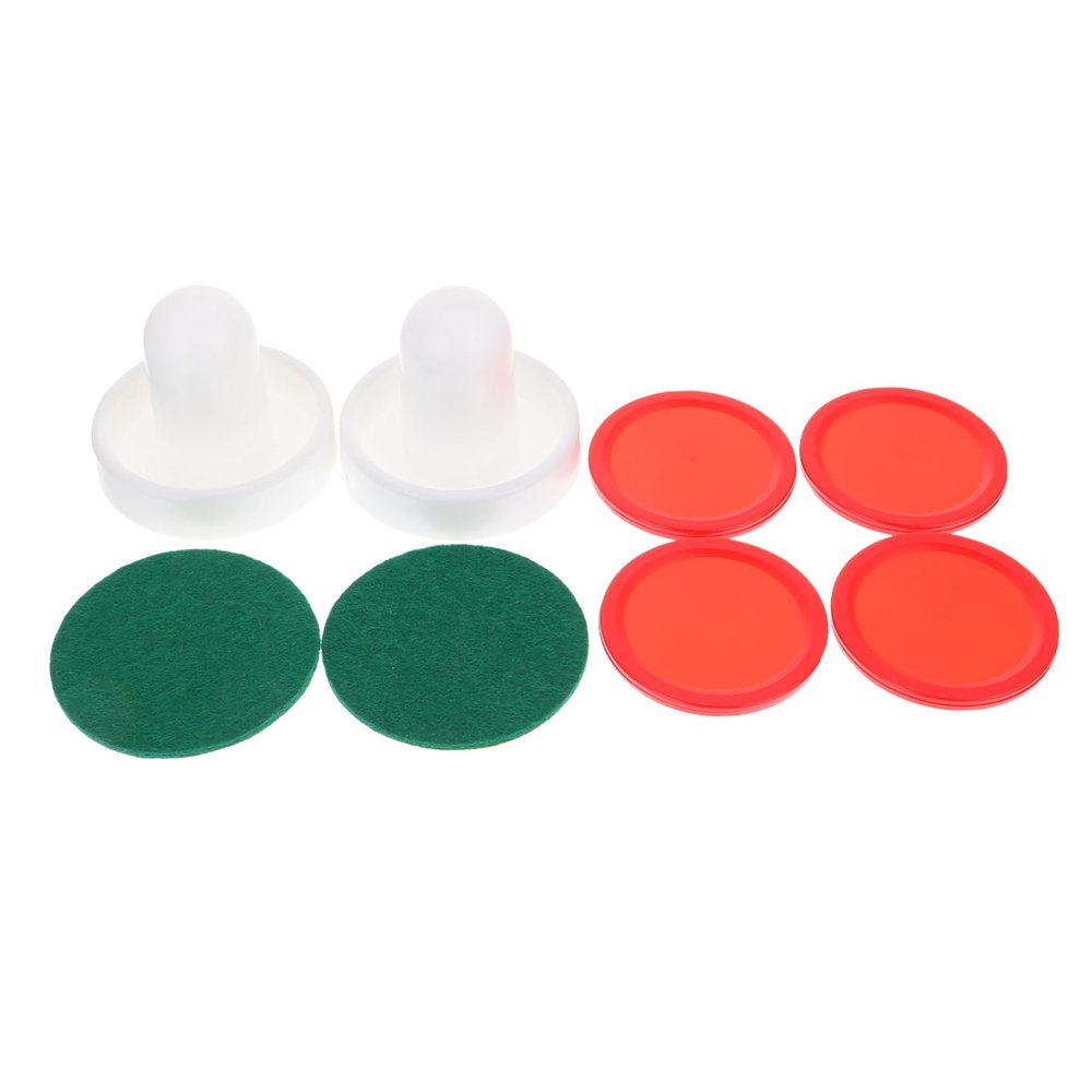 BESPORTBLE 2sets Air Hockey Pucks and Paddles Air Hockey Game Accessories with White Red Balls for Fun Indoor Play and Replacement Needs