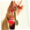 BRIGHTFUFU 10pcs Traffic Cone Keychain Pendant Resin Road Block Charms for Accessories Fun Party Goodie Bag Fillers for All Ages and Occasions view 3