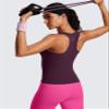 CRZ YOGA Butterluxe High Neck Tank Tops for Women - Yoga Workout Athletic Gym Camisole Racerback Sleeveless Shirts Deep Purple Large view 4
