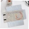 AOKWAWALIY Plush Jewelry Roll Bag for Travel Portable Jewelry Storage Pouch Zipper Organizer for Necklaces Bracelets and Earrings for Women view 3