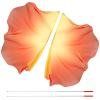 2 Set Praise Dance Worship Flags with Scalable Rod, 75"X55" Semicircle Worship Flags for Dance Church, Elegant Wing Praise Dance Flags,Flex Banner Dancewear for Dance Performance (yellow red) view 1
