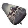 YKUDBN Bike Seat Cover, Airplane Art Print Durable Bicycle Saddle Protector with Adjustable Drawstring and Spring Buckle, Fits Mountain & Road Bikes view 1