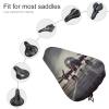 YKUDBN Bike Seat Cover, Airplane Art Print Durable Bicycle Saddle Protector with Adjustable Drawstring and Spring Buckle, Fits Mountain & Road Bikes view 3