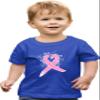 3T Royal Toddler Cute Script Breast Cancer Awareness Ribbon Toddler T-Shirt view 1