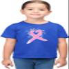 3T Royal Toddler Cute Script Breast Cancer Awareness Ribbon Toddler T-Shirt view 2