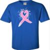 3T Royal Toddler Cute Script Breast Cancer Awareness Ribbon Toddler T-Shirt view 4