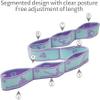2 Pcs Stretching Strap for Kids Dancing,Elastic Yoga Stretch Strap,8 Loops Stretching Strap Mainly used for Dance,Pilates,Yoga & Gymnastics Exercise for Children (Blue) view 3