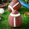 WinnerWhy Pass Catch Back Composite Football Soft Leather Training Football Fatherless Bounce Back Leather Youth Official Size with Pump for Christian Charity Donation Supplies view 3