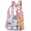 Bluome Clear Bag For Stadium Events 12612 Clear Stadium Bag Backpack Tote for Concert Approved Sports,Light Pink