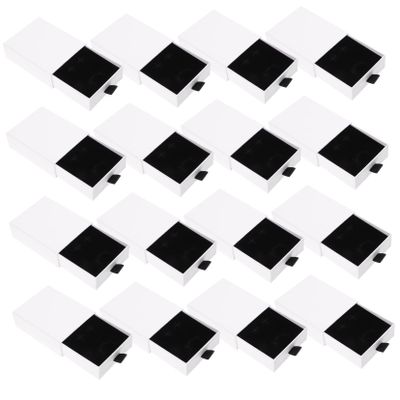 TOPPERFUN 20pcs Jewelry Storage Box Jewelry Cases Drawer Type Organizers for Earrings Necklaces