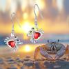 JBAERD Crab Earrings 925 Sterling Silver Crab Pendant Dangle Drop Earrings Ocean Animals Jewelry Gifts for Beach Party Charms view 2
