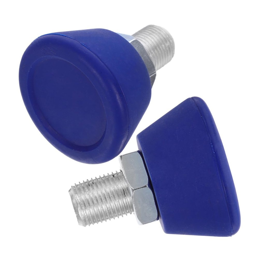 BRIGHTFUFU 2pcs Adjustable Roller Skate Toe Stops with Screws Reliable Rubber Stoppers for Quad Skates Easy Installation Lightweight Design for Safety and Performance