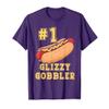 #1 Glizzy Gobbler Number One Glizzy Gobbler Funny Hot Dog T-Shirt view 1
