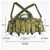 HRTACPAG Tactical Chest Rig for Airsoft - AK Chest Rig -Adjustable Tactical Outdoor Hunting Chest Rig with Mag Pouches Ruin Camo view 3