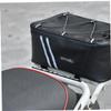 PAMINGONO Large Capacity Cycling Bag Bike Pannier Rear Saddle Bag Reflective Strips Double Zipper Pu Leather view 3