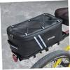 PAMINGONO Large Capacity Cycling Bag Bike Pannier Rear Saddle Bag Reflective Strips Double Zipper Pu Leather view 4