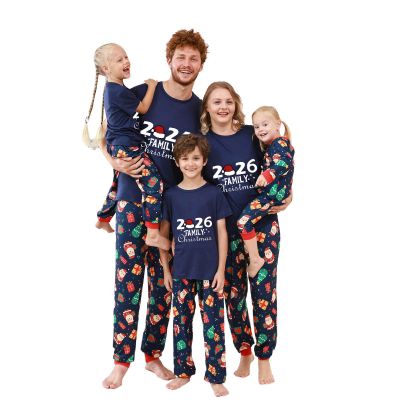 YRAETENM Christmas Pajamas for Family Family Xmas Matching Pajama Sets Short Sleeve Tee and Bottom Loungewear Holiday Jammies
