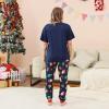 YRAETENM Christmas Pajamas for Family Family Xmas Matching Pajama Sets Short Sleeve Tee and Bottom Loungewear Holiday Jammies view 3