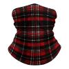 VFMNT Neck Gaiter for Women Men Red And Black Plaid Bandana Balaclava Face Mask Elastic Face Scarf Windproof Head Wrap Cooling Breathable Face Cover for Cycling Sports Outdoor view 1