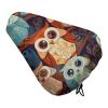 YJWANDO Durable Bike Seat Cover with Adjustable Spring Buckle, Anime Owl Print Bicycle Saddle Cover Fits Most Bikes Against Rain, Dust & Sun view 1