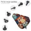 YJWANDO Durable Bike Seat Cover with Adjustable Spring Buckle, Anime Owl Print Bicycle Saddle Cover Fits Most Bikes Against Rain, Dust & Sun view 3
