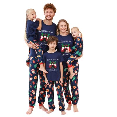 YRAETENM Christmas Pajamas for Family Family Xmas Matching Pajama Sets Short Sleeve Tee and Bottom Loungewear Holiday Jammies