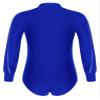 vastwit Mens One-Piece Latin Tango Dance Shirt Leotard Shiny Unitard Bodysuit Ballroom Dance Costume Blue Medium view 4