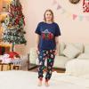 YRAETENM Christmas Pajamas for Family Family Xmas Matching Pajama Sets Short Sleeve Tee and Bottom Loungewear Holiday Jammies view 2