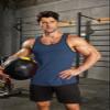 COOFANDY Men's Workout Tank Tops Pack Dry Fit Sleeveless Running Shirts Gym Muscle Bodybuilding T Shirts Black/Navy Blue view 2
