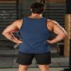 COOFANDY Men's Workout Tank Tops Pack Dry Fit Sleeveless Running Shirts Gym Muscle Bodybuilding T Shirts Black/Navy Blue view 3