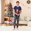 YRAETENM Christmas Pajamas for Family Family Xmas Matching Pajama Sets Short Sleeve Tee and Bottom Loungewear Holiday Jammies view 2