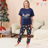 YRAETENM Christmas Pajamas for Family Family Xmas Matching Pajama Sets Short Sleeve Tee and Bottom Loungewear Holiday Jammies view 2