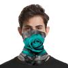 VFMNT Neck Gaiter for Women Men Teal Grey Rose Bandana Balaclava Face Mask Elastic Face Scarf Windproof Head Wrap Cooling Breathable Face Cover for Cycling Sports Outdoor view 4