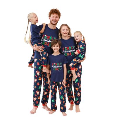 YRAETENM Christmas Pajamas for Family Family Xmas Matching Pajama Sets Short Sleeve Tee and Bottom Loungewear Holiday Jammies