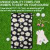 FINGER TEN Golf Towel Microfiber Waffle Towels for Golf Bags for Men Women Golf Club Bag Mini Lightweight for Men Women Ladies Kids with/Without view 2