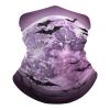 VFMNT Neck Gaiter for Women Men Purple Moon Bandana Balaclava Face Mask Elastic Face Scarf Windproof Head Wrap Cooling Breathable Face Cover for Cycling Sports Outdoor view 1