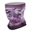 VFMNT Neck Gaiter for Women Men Purple Moon Bandana Balaclava Face Mask Elastic Face Scarf Windproof Head Wrap Cooling Breathable Face Cover for Cycling Sports Outdoor view 3