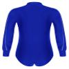 Winnrchan Men's Sequins Dance Shirts Unitard Long Sleeve Bodysuit Ballroom Salsa Samba Dance Leotard Tops Blue Large view 4