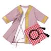 OBEEII Newborn Muslim Thobe Baby Boys Abaya + Turbans Head Scarf + Kaftan Set Toddler Islamic Arabic Dubai Ramadan Eid Outfits Purple pink 12-24 Months view 1